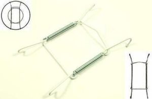 WIRE SPRING PLATE WALL HANGER HOLDERS STAND SMALL NO. 1 13CM - 19CM - 1 PC