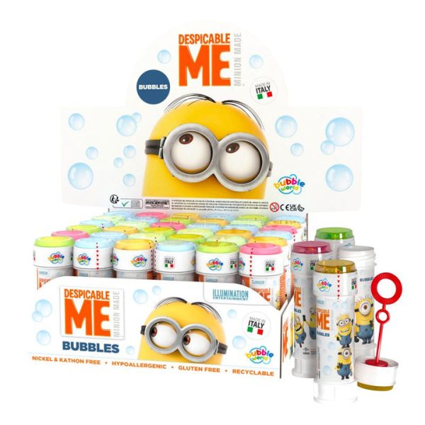 DESPICABLE ME MINIONS BUBBLE TUBS 60ML PACK OF 36