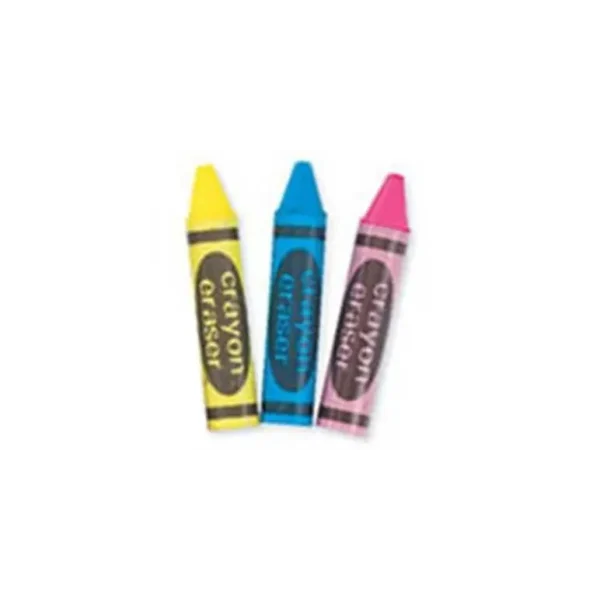 CRAYON SHAPED ERASERS - PACK OF 1