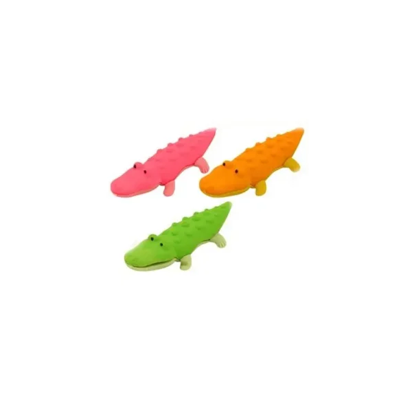 CROCODILE SHAPED 3D BUILDABLE NOVELTY RUBBER - 1 PC