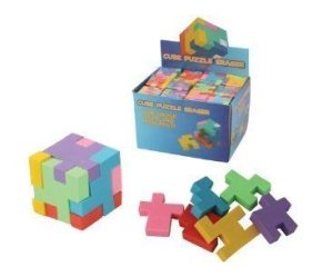 CUBE PUZZLE ERASER - 1 PC