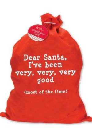 CHRISTMAS SANTA SACK - I`VE BEEN VERY GOOD - 60X50 CM (SAGD)