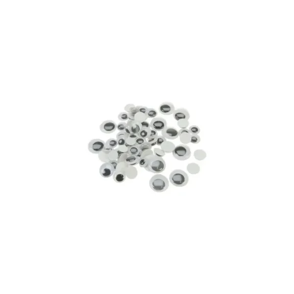 BLACK AND WHITE WIGGLY WOBBLY GOOGLY EYES - PACK OF 1