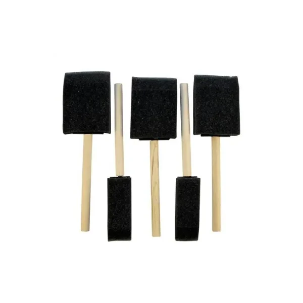 PACK OF 5 ASSORTED SIZE FOAM CRAFTING BRUSHES