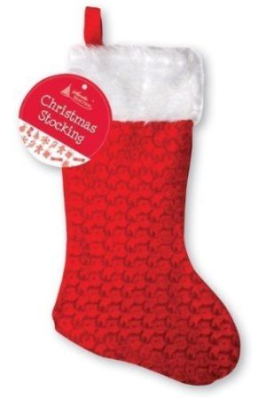 DELUXE CHRISTMAS STOCKING 50CM SCLX -PACK OF 1