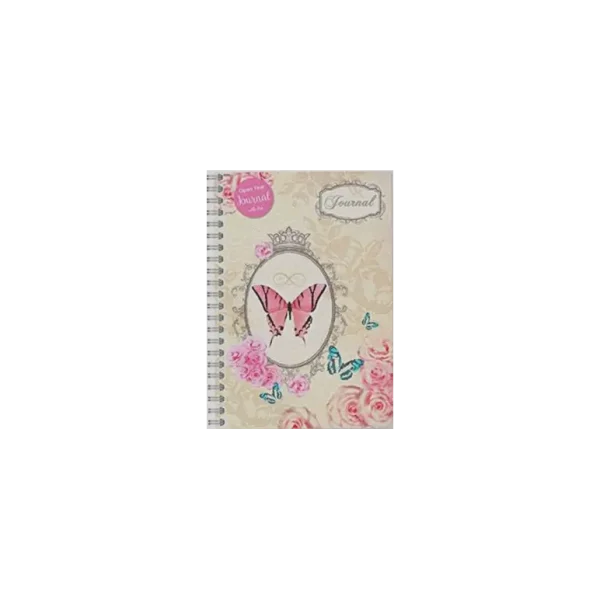 VINTAGE JOURNAL PEN PINK WITH BUTTERFLY