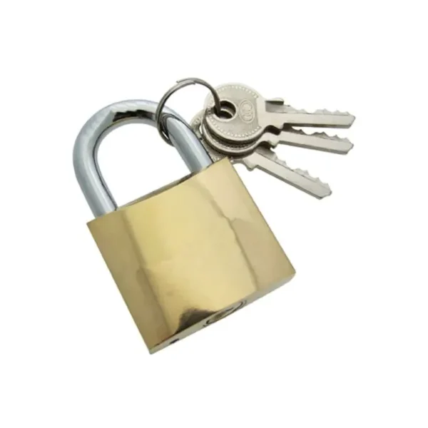 38MM BRASS PADLOCK WITH 3 KEYS