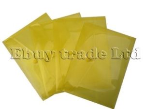 PLASTIC WALLETS - A5 - 6PCS - YELLOW