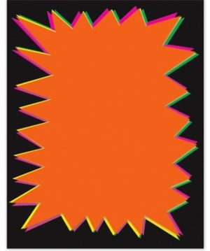 TALLON FLUORESCENT FLASHES - PACK OF 20 - 20 X 15CM