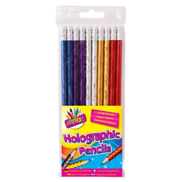 TALLON HOLOGRAPHIC RUBBER TIP HB PENCILS