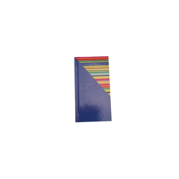 TALLON SLIM NOTEBOOK - 60 SHEETS - BLUE BRIGHT STRIPS