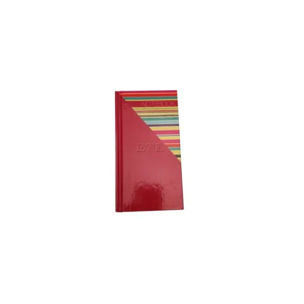 TALLON SLIM NOTEBOOK - 60 SHEETS - PINK BRIGHT STRIPS