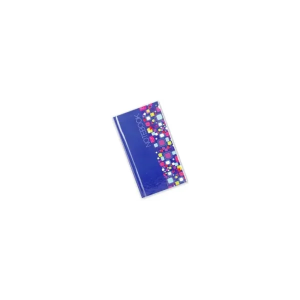 TALLON SLIM NOTEBOOK - 60 SHEETS - BRIGHT SQUARES- BLUE