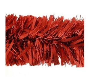 2 METER LUXURY DECORATIVE TINSEL RED 53572