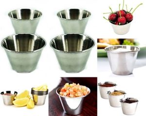 STAINLESS STEEL SAUCE CUP 4PC