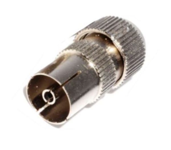 FEMALE COAXIAL CO AX CO-AX PLUG END TV ARIEL - ADAPTER CONNECTOR PLUG