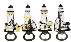 ASSORTED DESIGN LIGHTHOUSE BOTTLE OPENER MAGNET