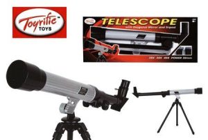 TOYRIFIC TOY TELESCOPE WITH MIRROR AND TRIPOD