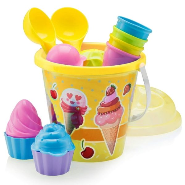 YELLO ICE CREAM BEACH BUCKET SET