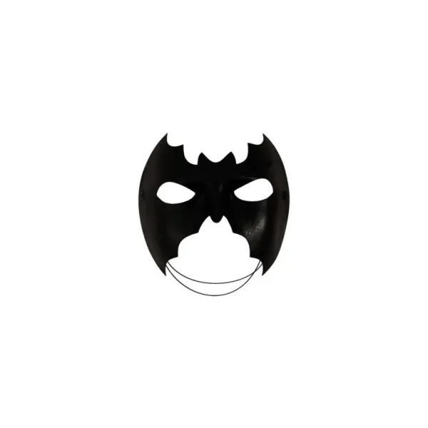 PARTY MASK HALF BLACK BAT BATMAN