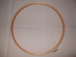 CROSS STITCH EMBROIDERY WOODEN HOOP CRAFT 12 INCH