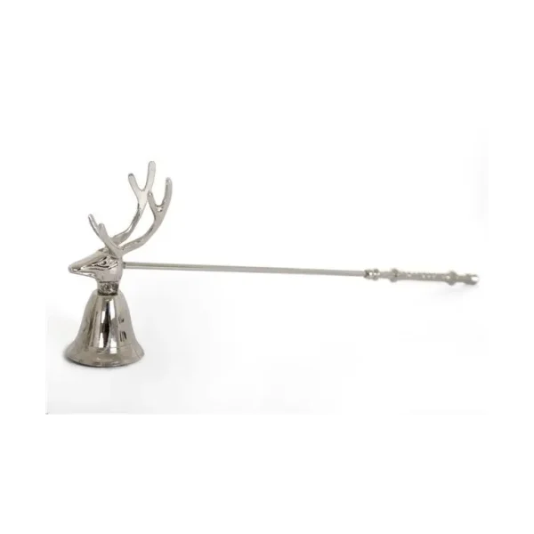 STAG HEAD SILVER CANDLE SNUFFER