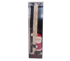 CHRISTMAS ADVENT CANDLE WITH SANTA HOLDER
