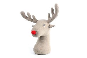 REINDEER STAG FACE DOOR STOP HOME DECORATION