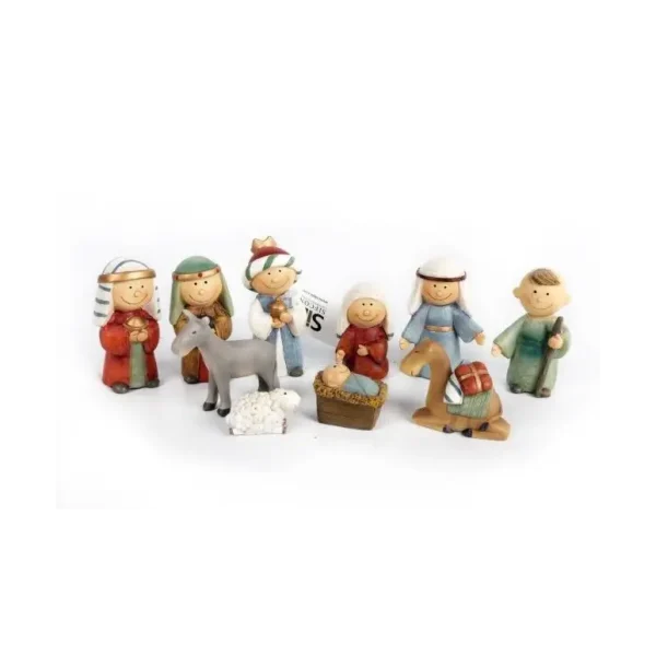 10PCS CARTOON NATIVITY SET 6CM