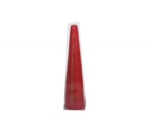 20CM PYRAMID CONE ADVENT CANDLE RED