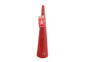 30CM PYRAMID CONE ADVENT CANDLE RED