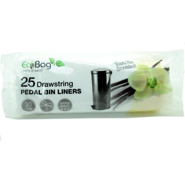 ECO BAG 25 SCENTED DRAWSTRING SWING BIN LINERS 30LTR