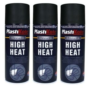 PLASTIKOTE PL2301 HIGH HEAT SPRAY PAINT 400ML - BLACK