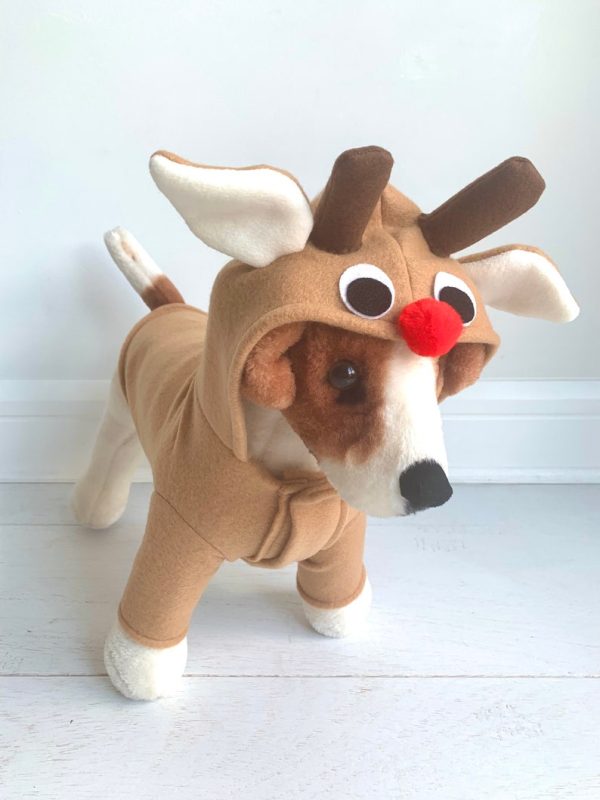 RUDOLPH REINDEER PET / DOG SUIT COSTUME 20CM