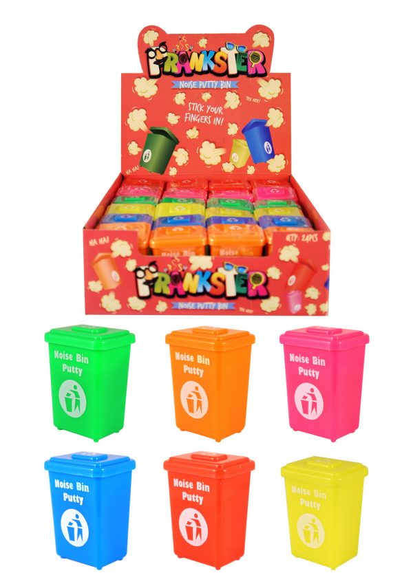 NEON COLOUR NOISE PUTTY BIN 6 X 4.5 CM