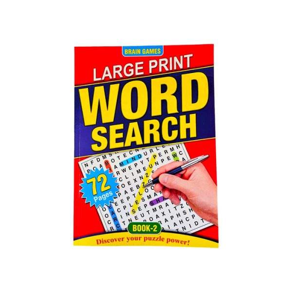 A4 LARGE PRINT WORD SEARCH BOOK 72 PAGES