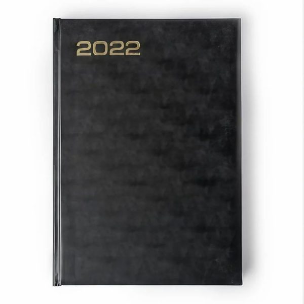 HARDBACK A4 DAIRY 2022 BLACK