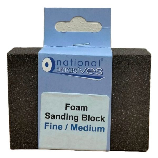 NATIONAL ABRASIVES ASSORTED SANDING FOAM BLOCK PACK OF 3