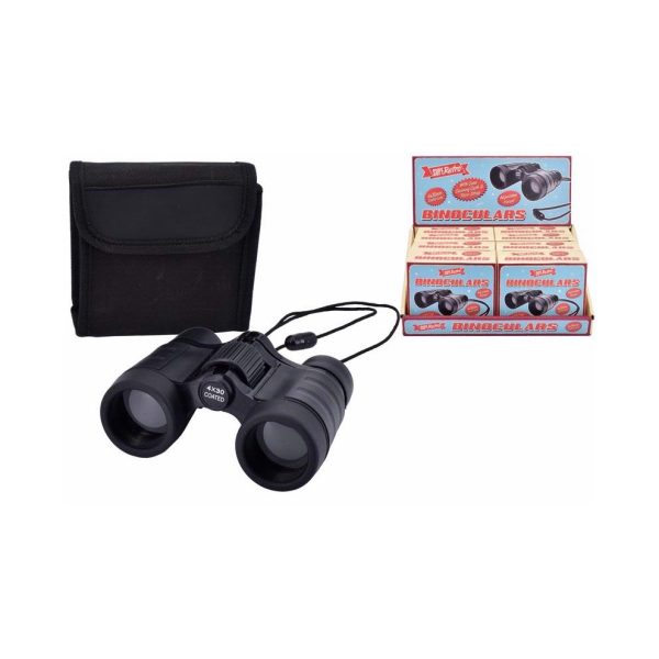 SUPER RETRO BINOCULARS WITH CASE & CLEANING CLOTH