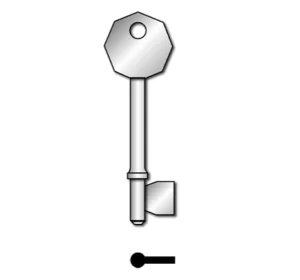 KEY BLANK TS6935 ASEC MORTICE BLANK SKS 462 / HD B182 L373