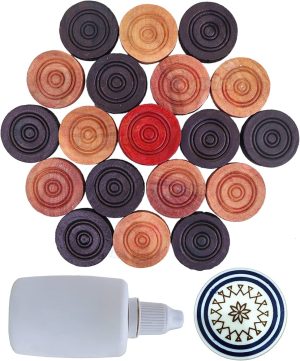 CARROM COINS STRIKER AND POWDER SET