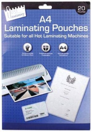 TALLON LAMINATING POUCHES A4 PACK OF 20
