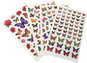 PVC ART CRAFT BUTTERFLY STICKERS