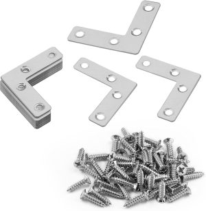 SECURIT S6722 CORNER PLATE ZINC PLATED 50MM