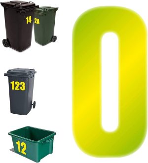 TOOL EXPERT HIGH VISABILITY WHEELIE BIN STICKER NO 0