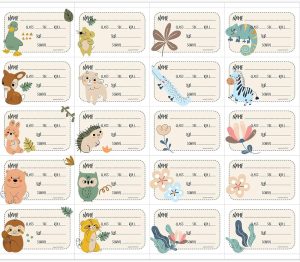 20 CUTE DESIGN BOOKLET TYPE TAGS