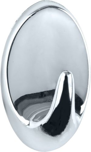 SECURIT S6473 OVAL REMOVABLE HOOK CHROME 23X35MM