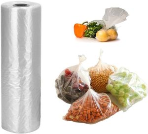 PACK OF 2 HI-THENE FRUIT VEGETABLE POLYTHENE BAGS ROLLS 9X14X18 INCH PACK OF 250