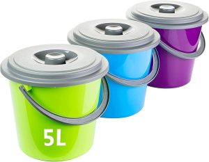 TWO TONE BUCKET WITH LID 5 LIITER