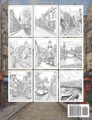 SQUIGGLE A4 ART CREATION COUNTRY AND CASTLES COLOURING BOOK